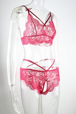 36dd 38d 40c 40dd Bra And Panty Sets Translucent Lace Home Dress Open Crotch Pants