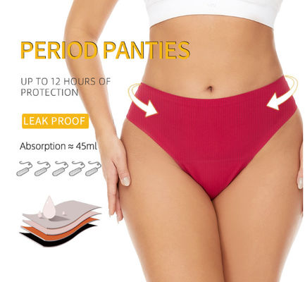 Female Eco Friendly Period Panties Underwear Ladies Thread 50ml Absorption Cotton Physiological