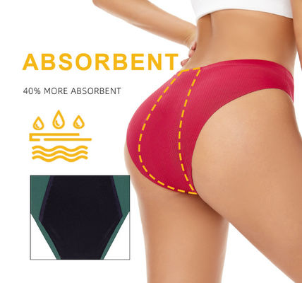 Female Eco Friendly Period Panties Underwear Ladies Thread 50ml Absorption Cotton Physiological