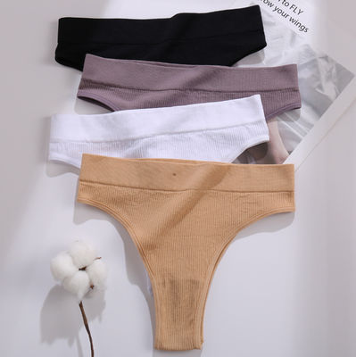 Seamless G String Low Rise Sexy Underwear Thong Panties Female Underpants Solid T-Back