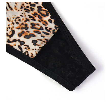 Sexy Womens Underwear G String Leopard Girls Low Waist Panties Slutty Thin Shine Belt Adjustable
