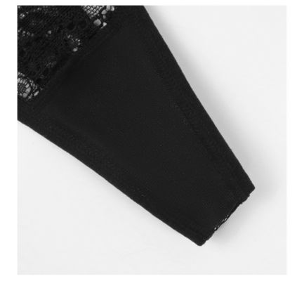 Valentine Womens Underwears Black Thong Lingerie G String Lace T Back Strappy Body Harness Gift