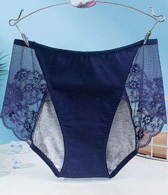 Women Safety Lace Menstrual Female Physiological Underwear Three-Layer Seamless Protective Physiological Pants
