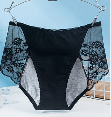 Women Safety Lace Menstrual Female Physiological Underwear Three-Layer Seamless Protective Physiological Pants