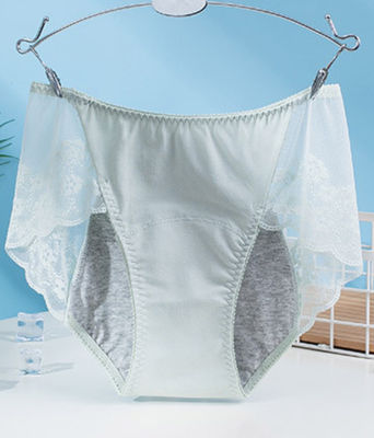 Women Safety Lace Menstrual Female Physiological Underwear Three-Layer Seamless Protective Physiological Pants
