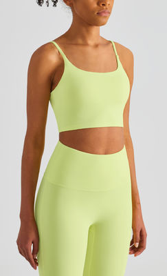 Multi colors Drop Shipping U-Neck Long Sleeveless Seamless Yoga Tank Top Vests For Women