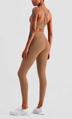 Seamless Capris Performance Exercise Leggings Yoga Bottoms Tights Bootcut Yoga Fitness Pants Yoga Attire