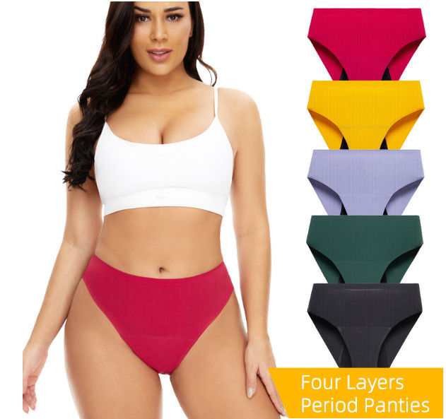 Female Eco Friendly Period Panties Underwear Ladies Thread 50ml Absorption Cotton Physiological