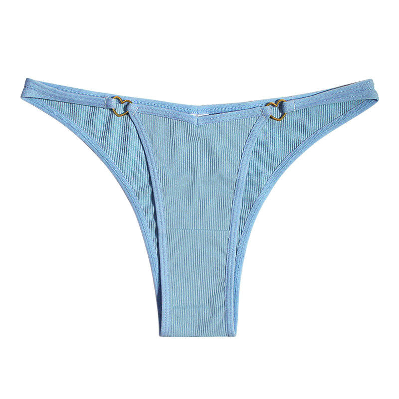 Sexy G String Underwear For Ladies Adjustable Low Waist Seamless Brief Hipster Panties Heart Shape Ring Thong