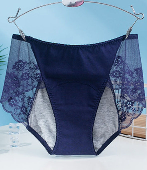 Women Safety Lace Menstrual Female Physiological Underwear Three-Layer Seamless Protective Physiological Pants